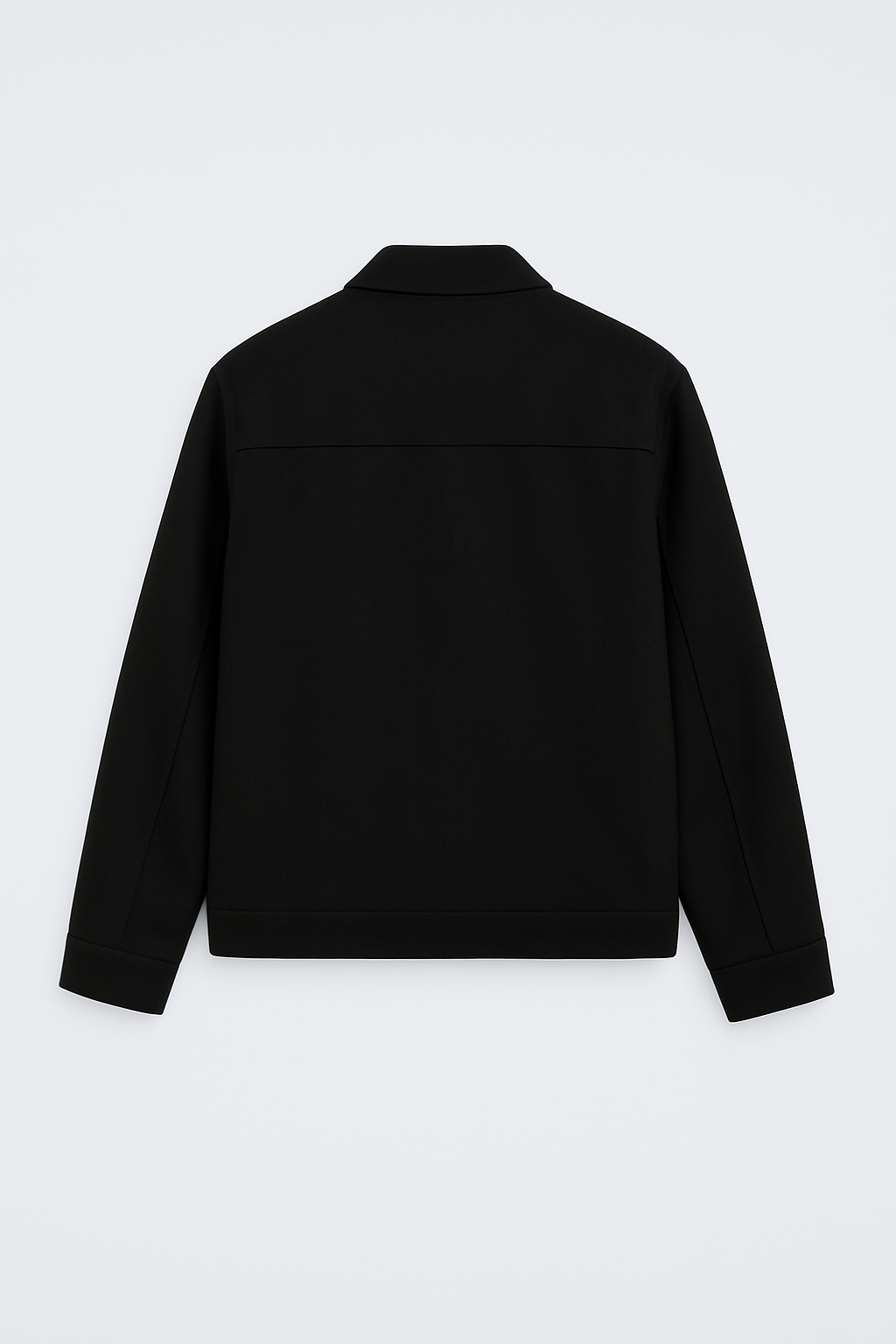 Black fleece jacket with cargo pockets