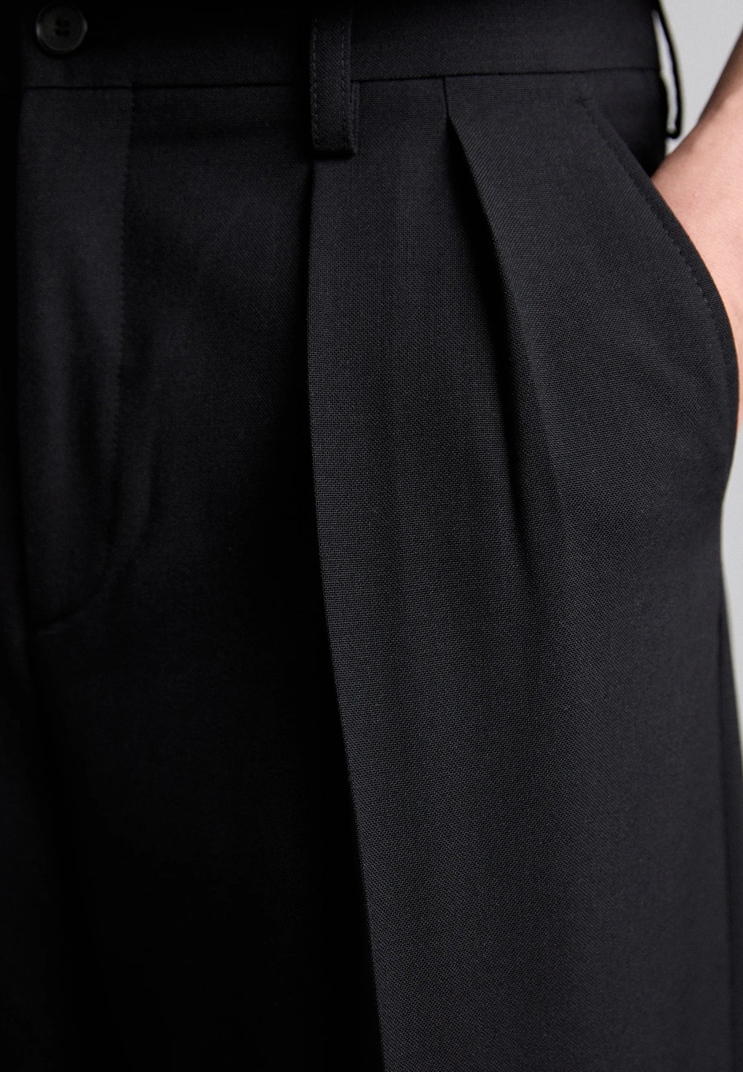Black boot cut pants