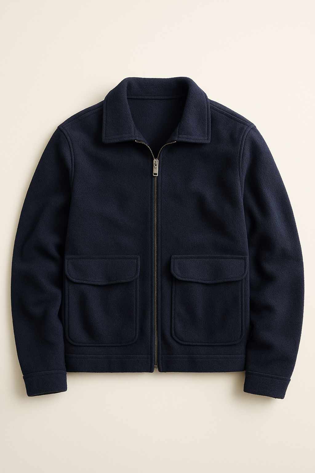 Navy blue high end fused jacket