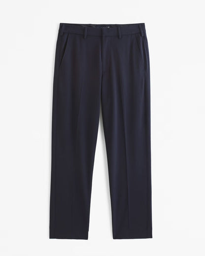 Navy blue straight fit pants